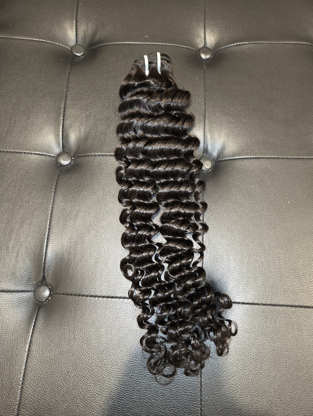 24" Virgin Malaysian Curly Weft Bundle